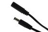 DC two-wire extension cable 2x0.5mm2 plug/socket 2.1x5.5mm | 2m