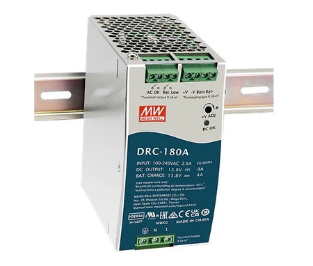 DIN rail mounted 180W 13.8V 13A / 13.8V 4A buffer power supply DRC-180A