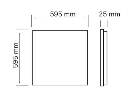 Panel LED BACKLIT podtynkowy 40W 4000K | 60x60cm